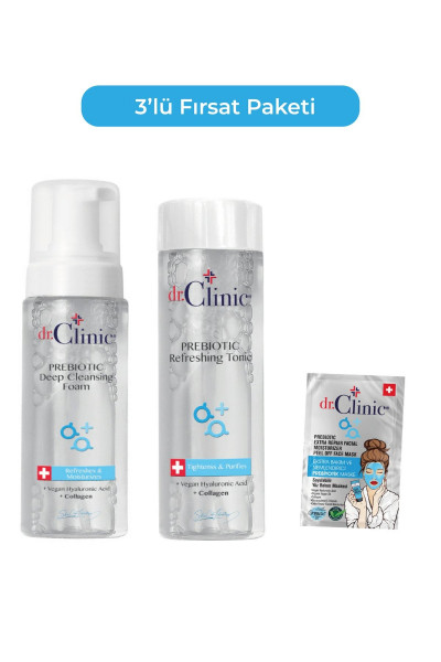 Prebiyotik Temizleme Köpüğü+tonik+maske