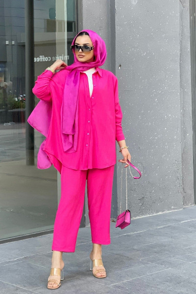 Kadın Pantolonlu Tesettür Takım