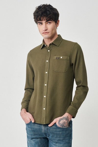 Regular Fit Normal Kesim Uzun Kollu Camel Gömlek Regular Fit Normal Kesim Uzun Kollu Camel Gömlek