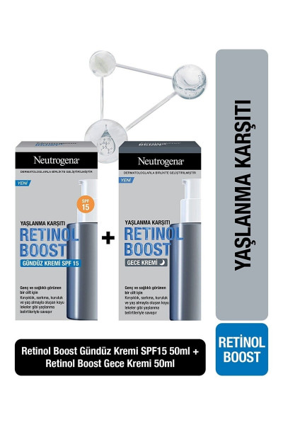 Retinol Boost Kırışıklık Karşıtı Gündüz Kremi Antiaging + Retinol Boost Gece Kremi Antiaging Retinol Boost Kırışıklık Karşıtı Gündüz Kremi Antiaging + Retinol Boost Gece Kremi Antiaging