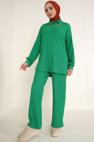 Kadın Pantolonlu Tesettür Takım