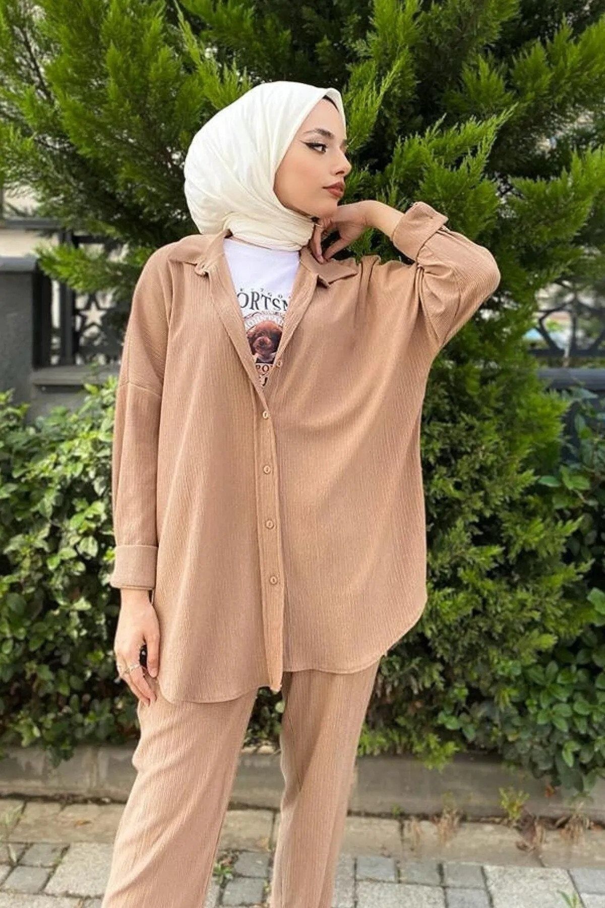 Kadın Pantolonlu Tesettür Takım Kadın Pantolonlu Tesettür Takım