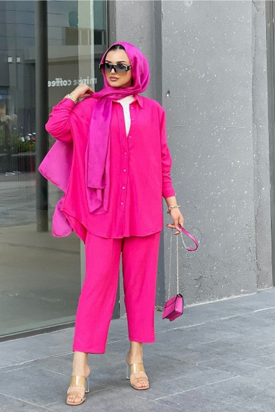 Kadın Pantolonlu Tesettür Takım