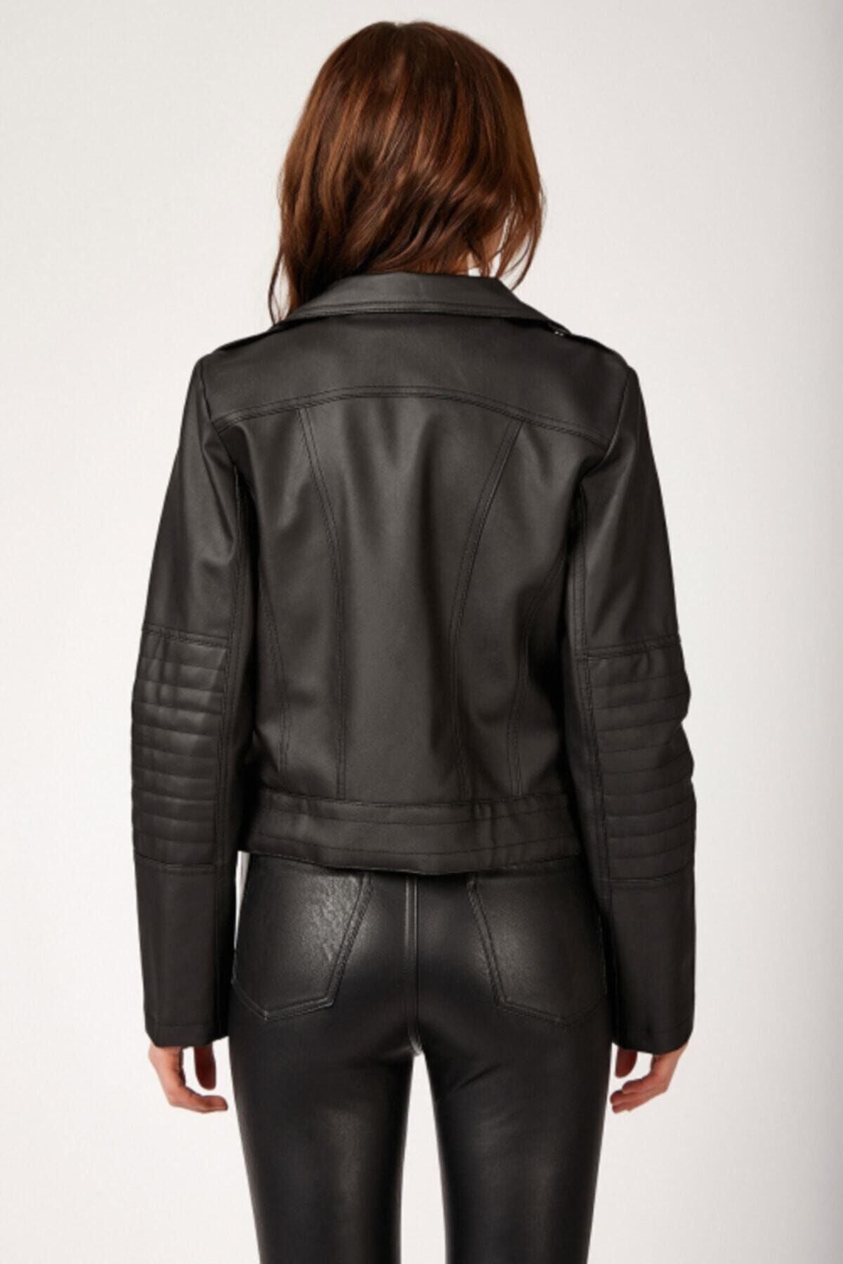 Suni Deri Biker Ceket Suni Deri Biker Ceket
