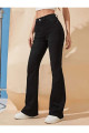 Lina Tall Flare Siyah Ispanyol Jean Kot Pantolon Lina Tall Flare Siyah Ispanyol Jean Kot Pantolon