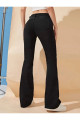 Lina Tall Flare Siyah Ispanyol Jean Kot Pantolon Lina Tall Flare Siyah Ispanyol Jean Kot Pantolon