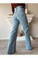 Twin Kar Yıkama Mavi Likralı Süper Yüksek Bel Salaş Jeans Palazzo Pantolon (wide Leg) Twin Kar Yıkama Mavi Likralı Süper Yüksek Bel Salaş Jeans Palazzo Pantolon (wide Leg)