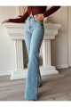 Twin Kar Yıkama Mavi Likralı Süper Yüksek Bel Salaş Jeans Palazzo Pantolon (wide Leg) Twin Kar Yıkama Mavi Likralı Süper Yüksek Bel Salaş Jeans Palazzo Pantolon (wide Leg)