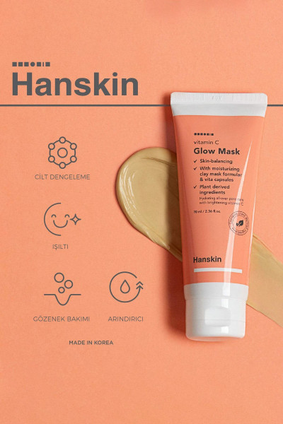 Vitamin C Glow Mask-c Vitaminli Aydınlatıcı Maske(SİYAH NOKTA/AKNE KARŞITI/NEMLENDİRİCİ)70ml Vitamin C Glow Mask-c Vitaminli Aydınlatıcı Maske(SİYAH NOKTA/AKNE KARŞITI/NEMLENDİRİCİ)70ml