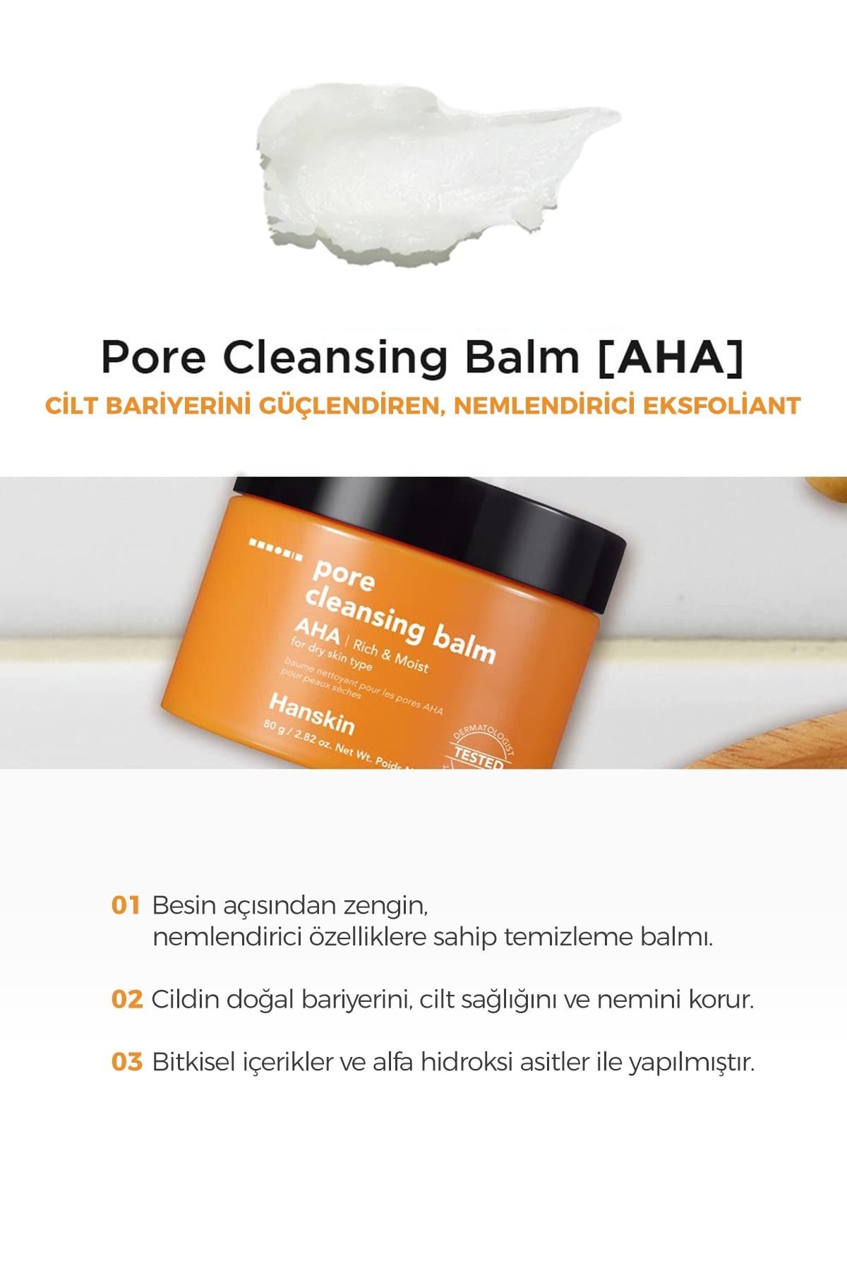 Pore Cleansing Balm Aha- Kuru Ciltler/gözenek Ve Makyaj Temizleme Balmı [ 80 G ]