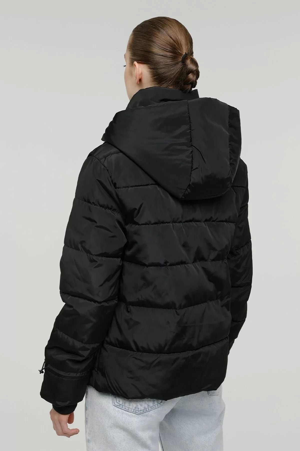 Sn71 Short Karina Coat Mont - Siyah Sn71 Short Karina Coat Mont - Siyah