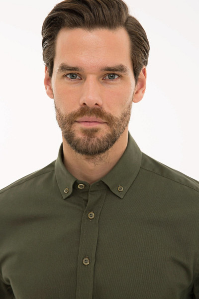 Yeşil Slim Fit Gömlek
