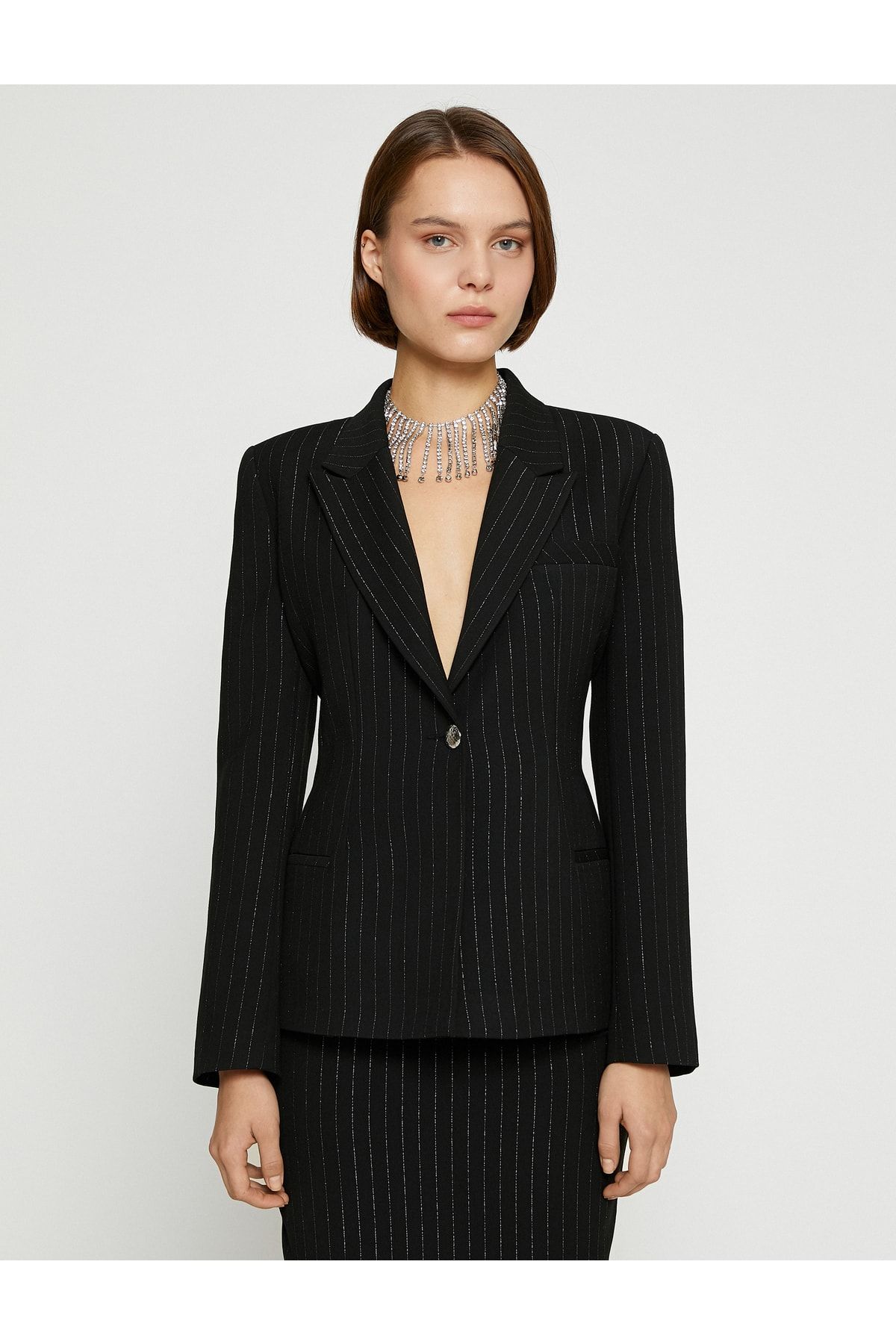 Pırıltılı Blazer Ceket Pırıltılı Blazer Ceket