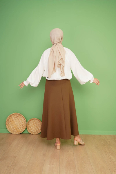 Puf Scuba Kahve Etek Puf Scuba Kahve Etek