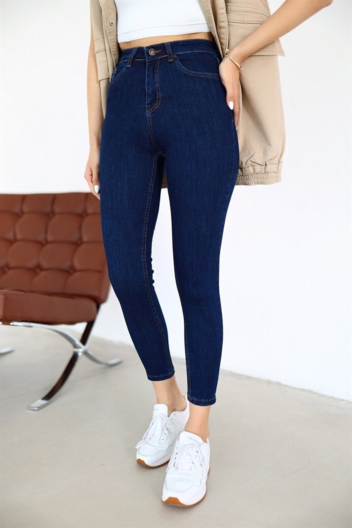 Most Kadın Dar Paça Yüksek Bel Jeans Pantolon Most Kadın Dar Paça Yüksek Bel Jeans Pantolon