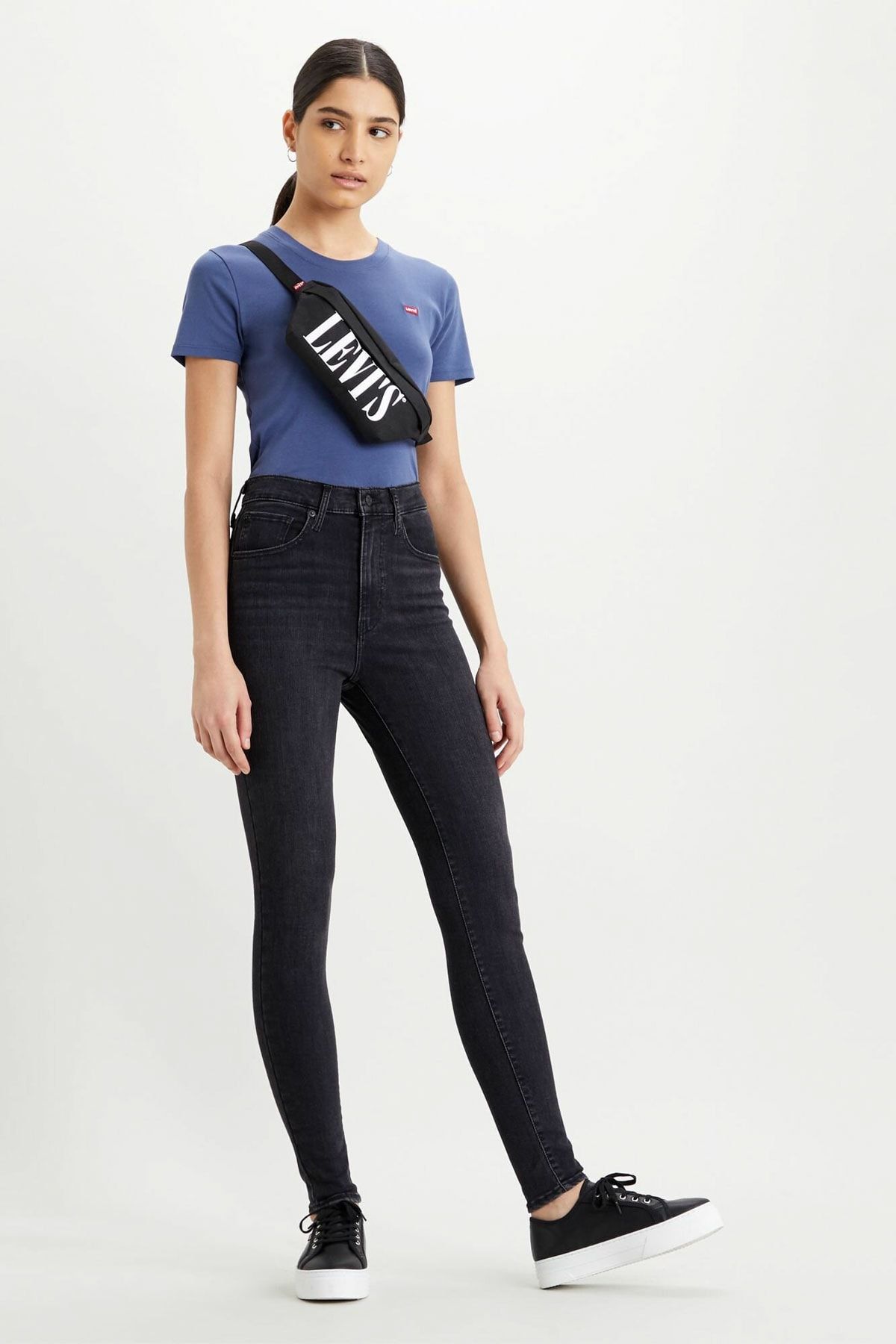 Mile High Super Skinny Kadın Jean Pantolon - Black Ground Mile High Super Skinny Kadın Jean Pantolon - Black Ground