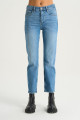 Sydney Açık Mavi Yüksek Bel Patı Düğmeli Slim Straight Jean Pantolon C 4529-046 Sydney Açık Mavi Yüksek Bel Patı Düğmeli Slim Straight Jean Pantolon C 4529-046