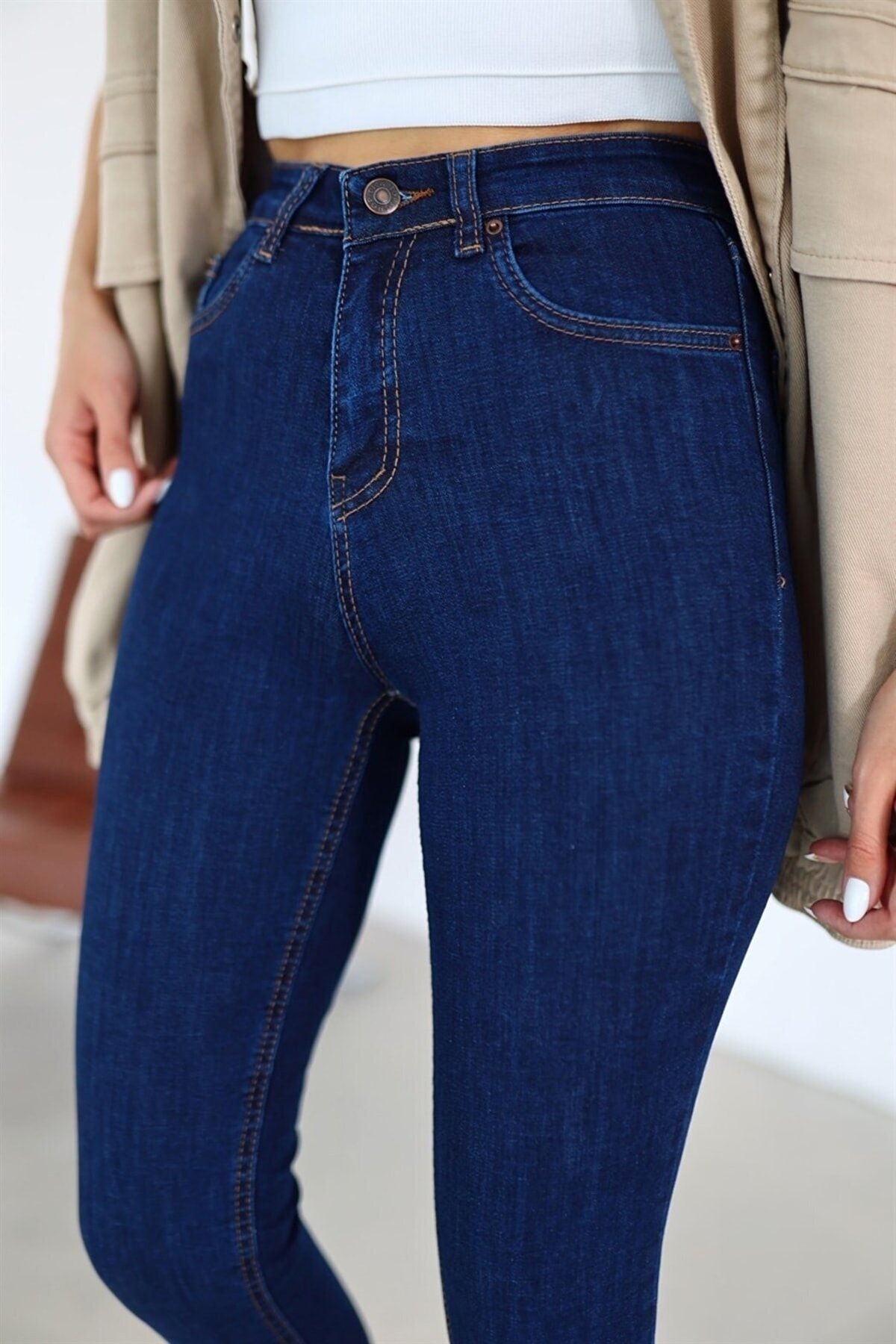 Most Kadın Dar Paça Yüksek Bel Jeans Pantolon Most Kadın Dar Paça Yüksek Bel Jeans Pantolon