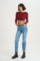 Sydney Açık Mavi Yüksek Bel Patı Düğmeli Slim Straight Jean Pantolon C 4529-046 Sydney Açık Mavi Yüksek Bel Patı Düğmeli Slim Straight Jean Pantolon C 4529-046