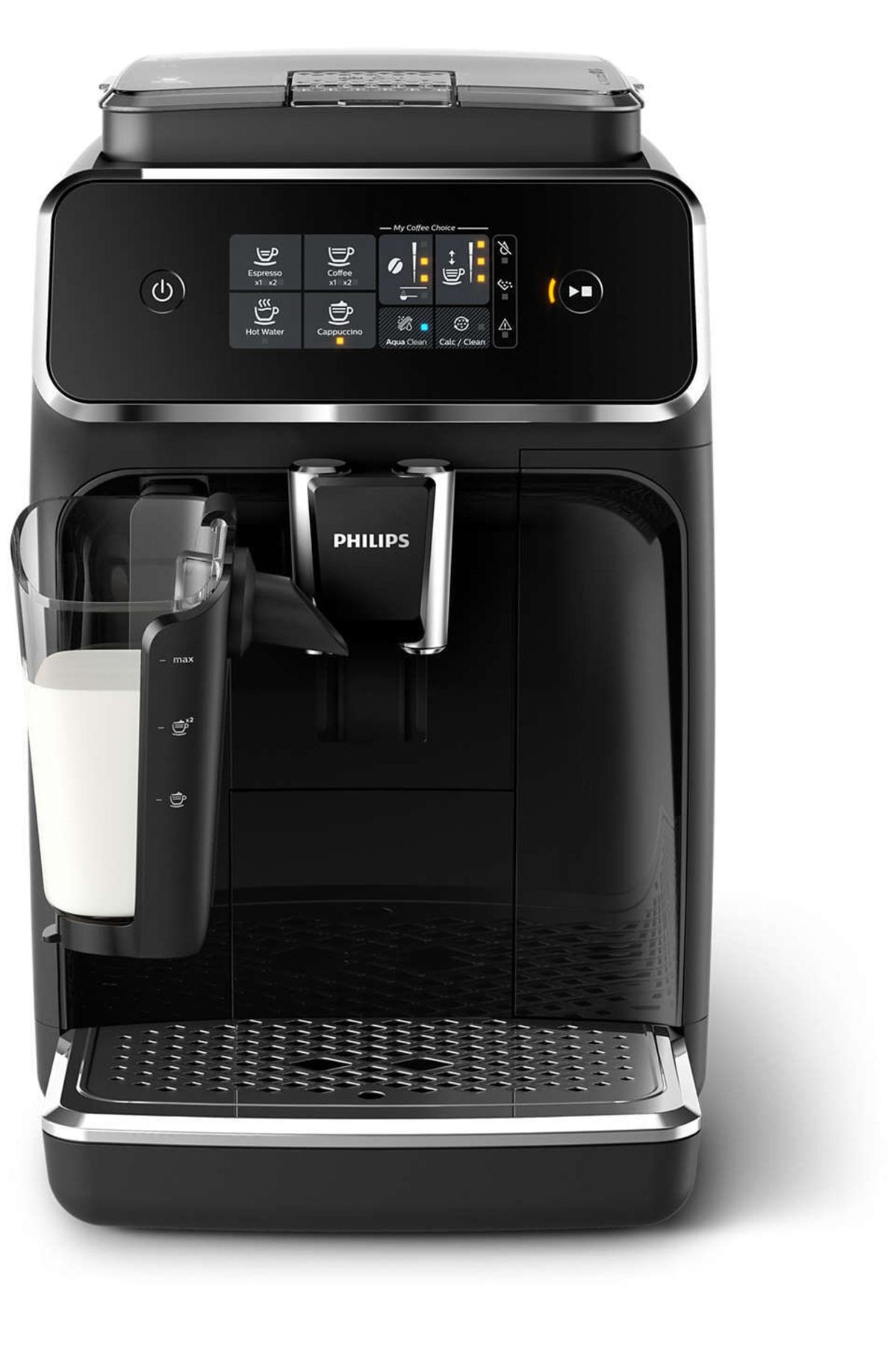 Premium Series Öğütücülü Otomatik Cappuccino Espresso Makinesi, Siyah Premium Series Öğütücülü Otomatik Cappuccino Espresso Makinesi, Siyah