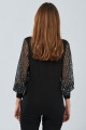 Kadın Siyah Kolu Payetli Bluz BK5024 Kadın Siyah Kolu Payetli Bluz BK5024