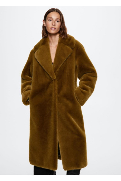 Kürklü Oversize Palto Kürklü Oversize Palto