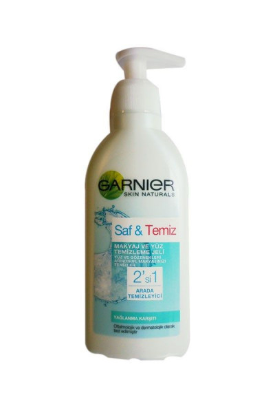 Saf & Temiz 2'si 1 Arada Yağlanma Karşıtı Makyaj ve Yüz Temizleme Jeli 200 ml 3600541263055 Saf & Temiz 2'si 1 Arada Yağlanma Karşıtı Makyaj ve Yüz Temizleme Jeli 200 ml 3600541263055