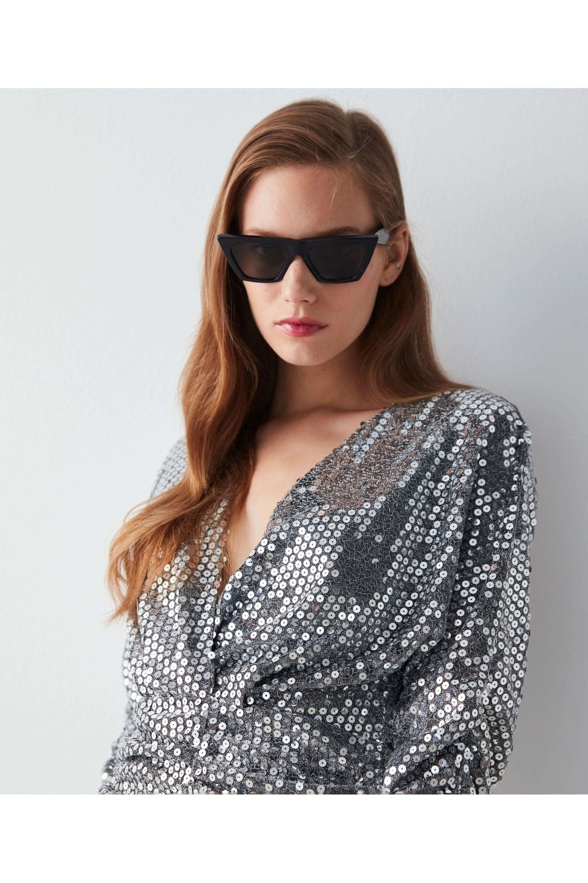 Payetli Mini Elbise Payetli Mini Elbise