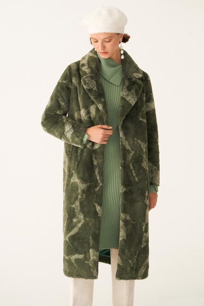 Kalinda Regular Fit Haki Renk Kürk Kalinda Regular Fit Haki Renk Kürk