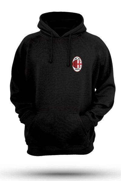 Oversize A.c. Milan Futbol Takımı Kapşonlu Sweatshirt / Kazak Oversize A.c. Milan Futbol Takımı Kapşonlu Sweatshirt / Kazak