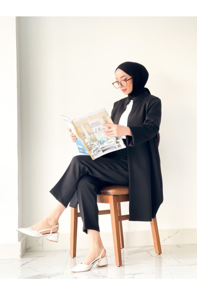 Tesettür Scuba Ceketli Pantolonlu Takım