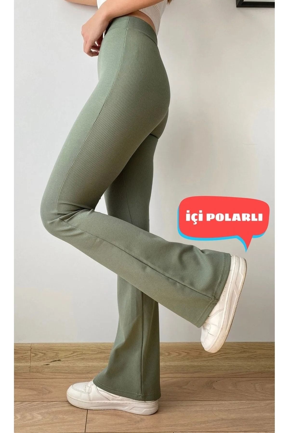 Yüksek Bel Toparlayıcı Içi Polarlı Kışlık Fitilli Ispanyol Tayt Pantolon Yüksek Bel Toparlayıcı Içi Polarlı Kışlık Fitilli Ispanyol Tayt Pantolon