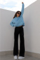 Tokyo Siyah Likralı Süper Yüksek Bel Salaş Jeans Palazzo Pantolon. (SÜPER YÜKSEK) Wide Leg Tokyo Siyah Likralı Süper Yüksek Bel Salaş Jeans Palazzo Pantolon. (SÜPER YÜKSEK) Wide Leg