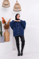 Kolları Lastikli Oversize Kot Ceket Kolları Lastikli Oversize Kot Ceket