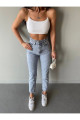 Maria Kadın Açık Mavi Asit Kar Yıkama Süper Yüksek Bel Comfort Likralı Mom Kot Pantalon Jeans Maria Kadın Açık Mavi Asit Kar Yıkama Süper Yüksek Bel Comfort Likralı Mom Kot Pantalon Jeans