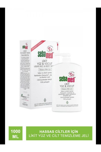 Likit Yüz & Vücut Temizleme Jeli 1000 Ml Likit Yüz & Vücut Temizleme Jeli 1000 Ml