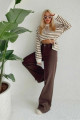 My Kahverengi Likralı Süper Yüksek Bel Salaş Jeans Palazzo Pantolon. (SÜPER YÜKSEK) Wide Leg My Kahverengi Likralı Süper Yüksek Bel Salaş Jeans Palazzo Pantolon. (SÜPER YÜKSEK) Wide Leg