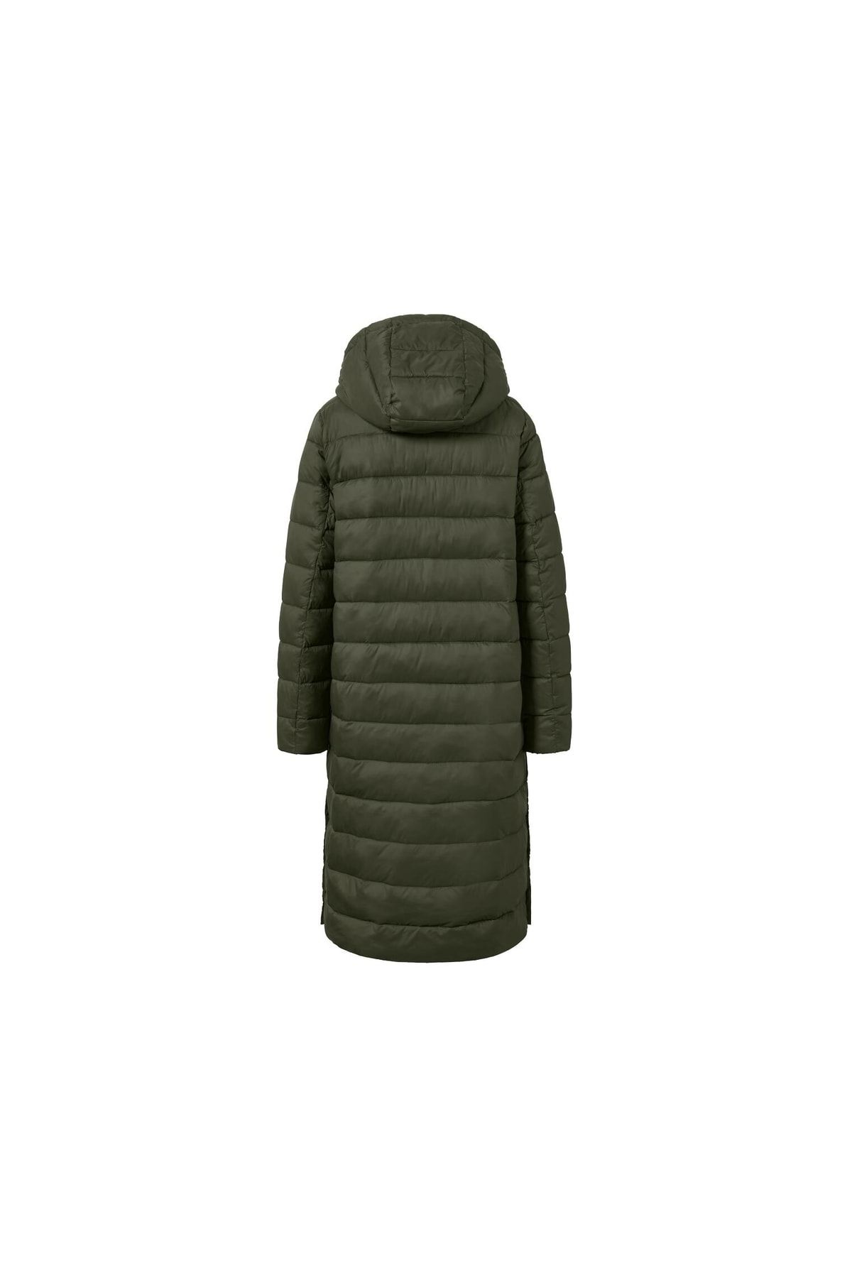 Kapüşonlu Kapitone Manto, Zeytin Yeşili Kapüşonlu Kapitone Manto, Zeytin Yeşili