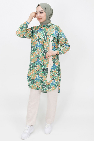 Yaprak Desenli Keten Kumaş 2li Takım Yaprak Desenli Keten Kumaş 2li Takım