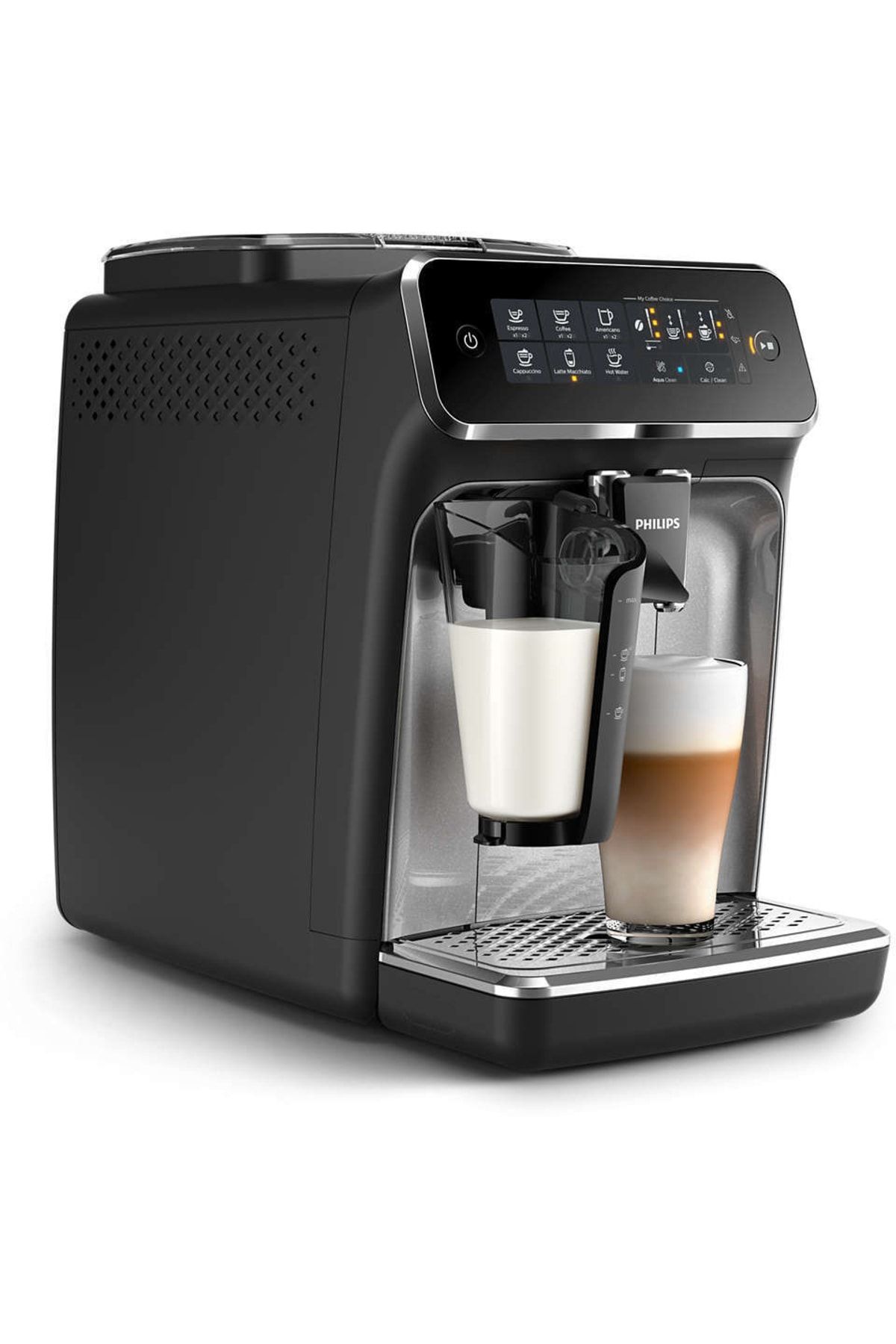 Premium Advanced Series 1500 W 1.8 L Otomatik Cappuccino Espresso Makinesi, Siyah Premium Advanced Series 1500 W 1.8 L Otomatik Cappuccino Espresso Makinesi, Siyah