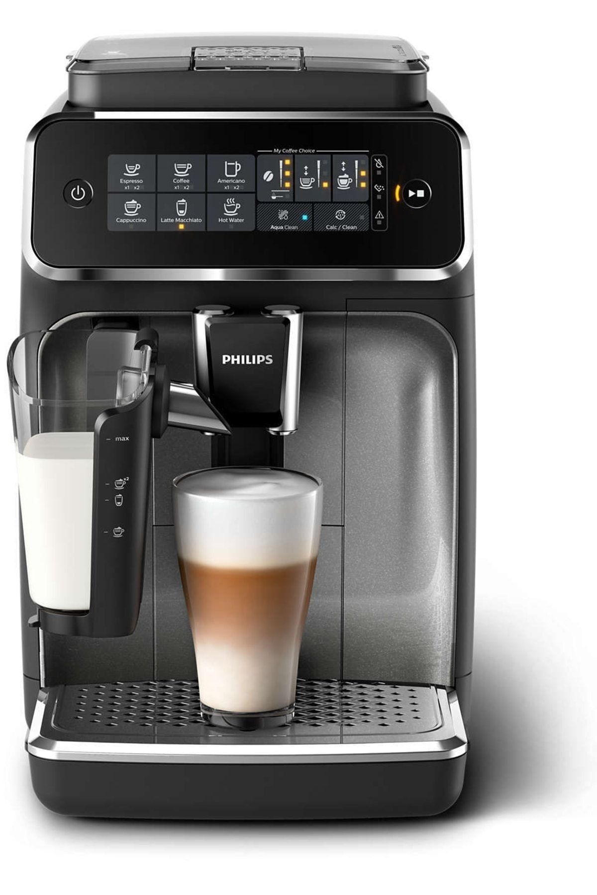 Premium Advanced Series 1500 W 1.8 L Otomatik Cappuccino Espresso Makinesi, Siyah Premium Advanced Series 1500 W 1.8 L Otomatik Cappuccino Espresso Makinesi, Siyah