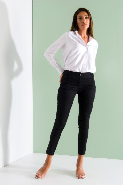 Kadın Siyah Beş Cep Likralı Pantolon Kadın Siyah Beş Cep Likralı Pantolon