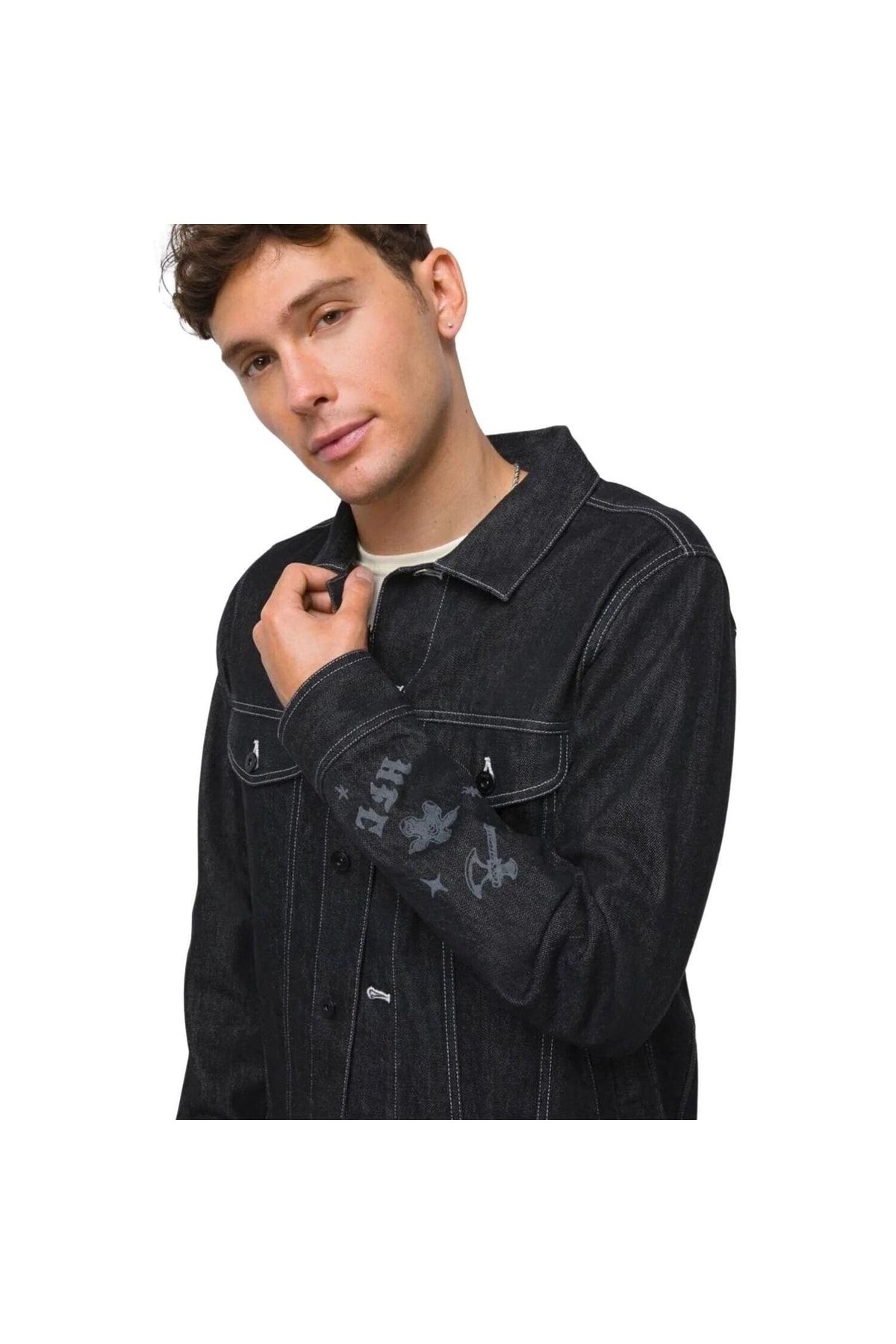 X Stranger Things Hfc Siyah Jean Mont X Stranger Things Hfc Siyah Jean Mont