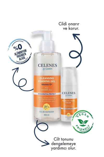 Sea Buckthorn Yüz Temizleme Ve Bakım Seti Ikisi Bir Arada Yağlı Ve Karma Ciltler 250ml 50ml Sea Buckthorn Yüz Temizleme Ve Bakım Seti Ikisi Bir Arada Yağlı Ve Karma Ciltler 250ml 50ml