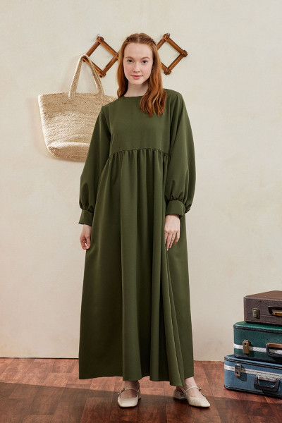 Krep Belden Robalı Elbise