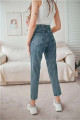 Kar Mavi Mom Jean Kadın Boyfriend Yüksek Bel Likralı Kot Pantolon Kar Mavi Mom Jean Kadın Boyfriend Yüksek Bel Likralı Kot Pantolon