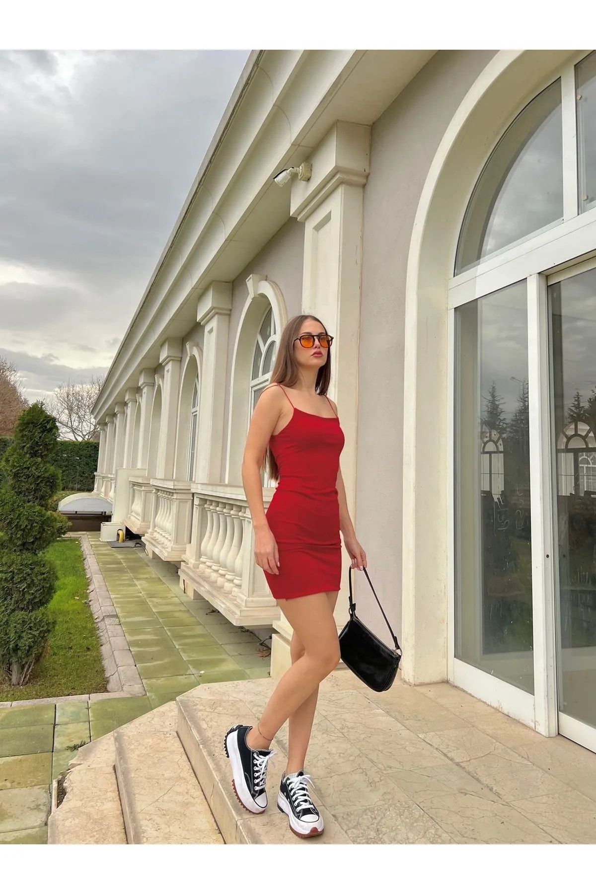 Kırmızı Ip Askılı Mini Elbise Sandyelbise Kırmızı Ip Askılı Mini Elbise Sandyelbise