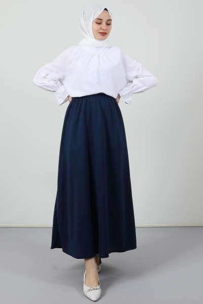 Kloş Etek Lacivert Kloş Etek Lacivert