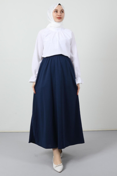 Kloş Etek Lacivert Kloş Etek Lacivert