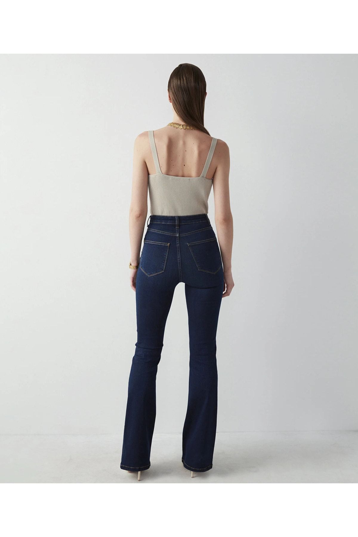 Le Lis Kadın Yüksek Bel Ispanyol Paça Solmayan Jeans Kot Pantolonfrango Le Lis Kadın Yüksek Bel Ispanyol Paça Solmayan Jeans Kot Pantolonfrango